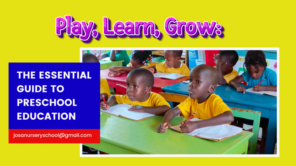 At Josa Nursery School, we believe that play is an essential element of childhood education